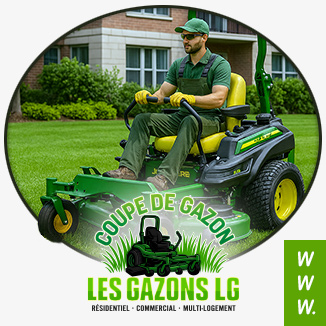 Tonte de pelouse Salaberry-de-Valleyfield - Mont&eacute;regie - Les gazons LG